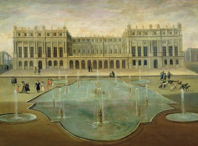 Chateau de Versailles from the Garden Side, before 1678 by French School